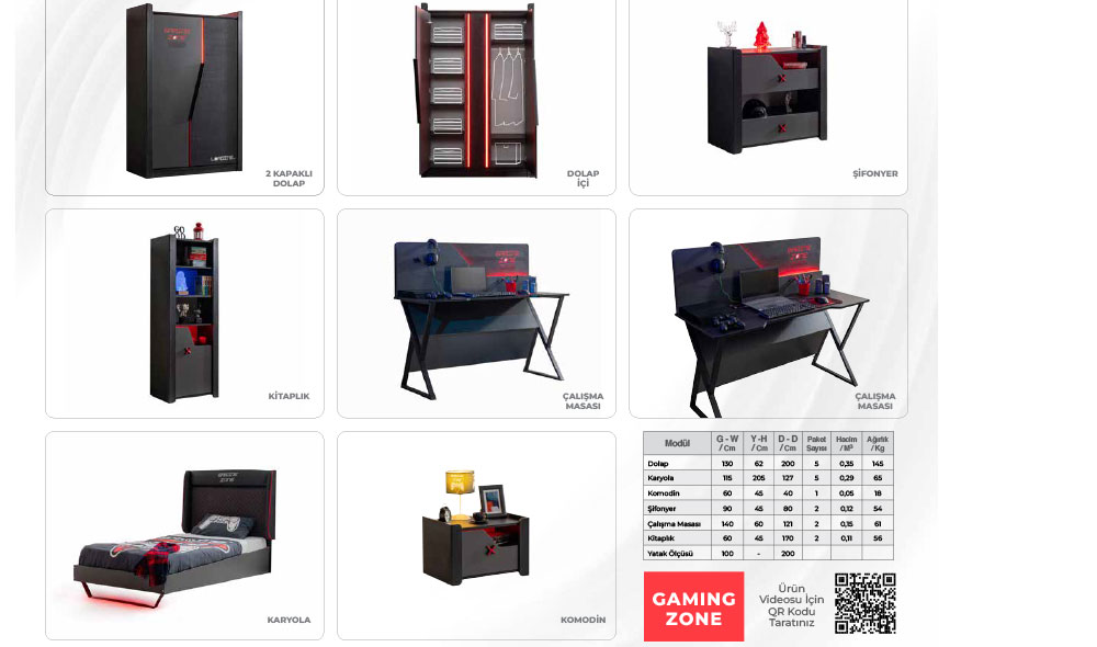 GAMİNG (OCX) ZONE GENÇ ODA TK